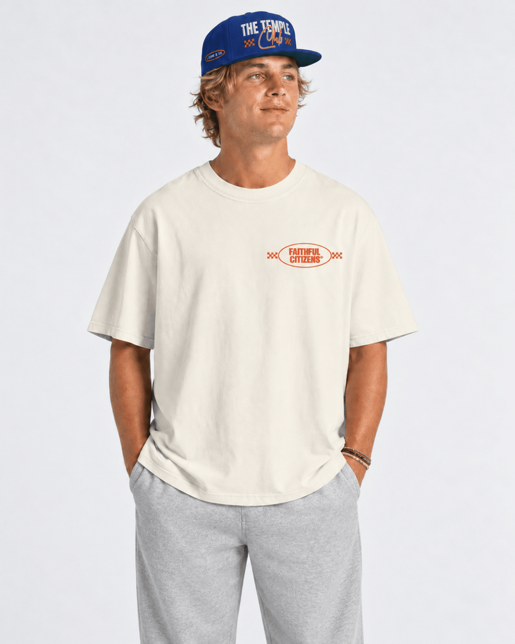 Faithful Citizens Apparel Co Men's T-shirt The Temple Club 1 Corinthians 6:19-20 Gym Illustration White