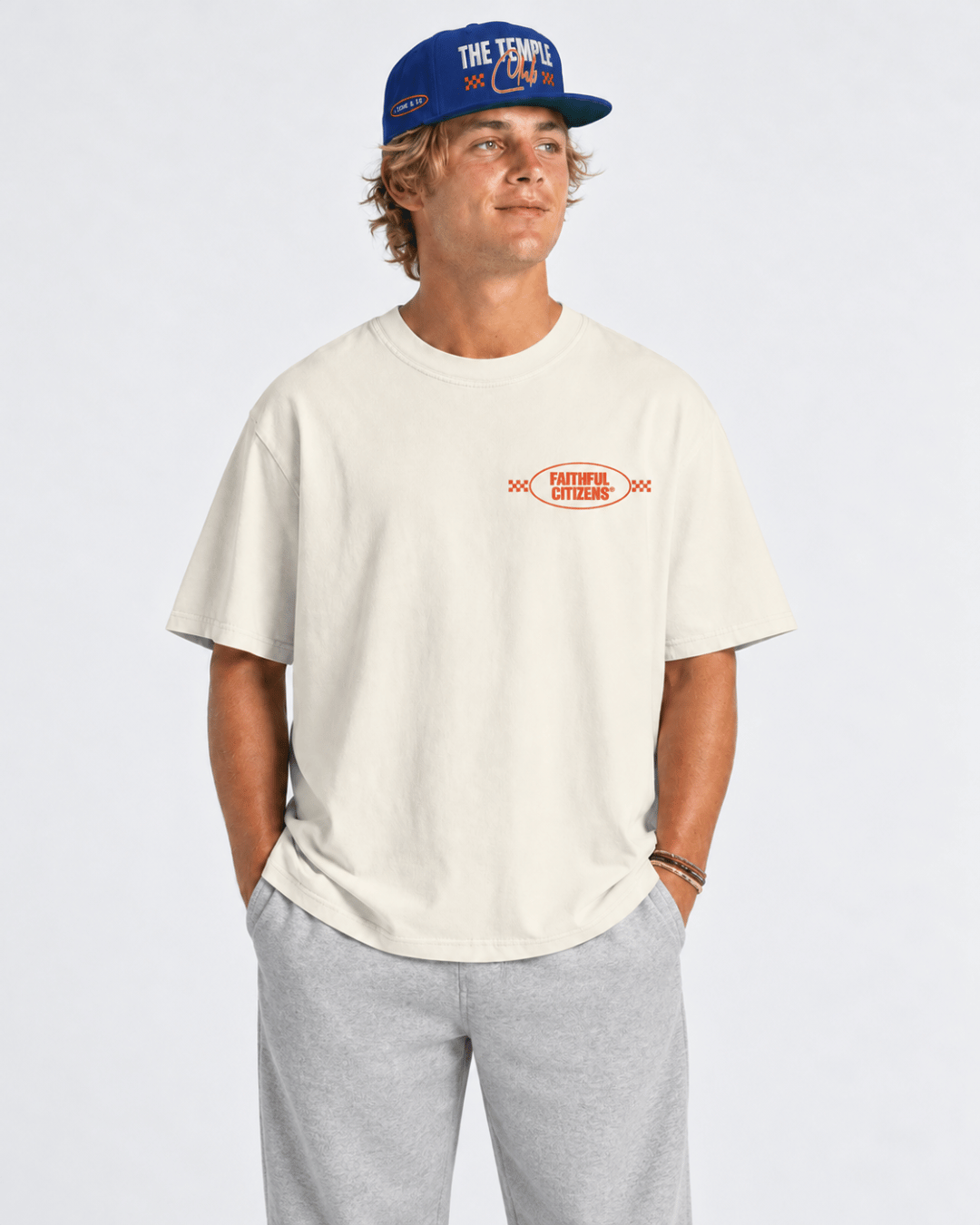 Faithful Citizens Apparel Co Men's T-shirt The Temple Club 1 Corinthians 6:19-20 Gym Illustration White