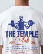 Faithful Citizens Apparel Co Men's T-shirt The Temple Club 1 Corinthians 6:19-20 Gym Illustration White