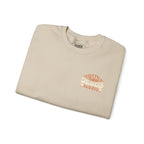 Faithful Citizens Apparel Co Women's Sweatshirt Faithful Over Fearful lettering Flower illustrations Isaiah 41:10 Sand