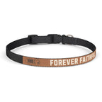 Faithful Citizens Apparel Co Faith Clip-on Pet Collar Forever Faithful and True Revelation 19:11 brown