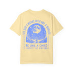 Faithful Citizens Apparel Women Co T-shirt Childlike Wonder Inherit the kingdom Planet illustration Luke 18:17 Banana
