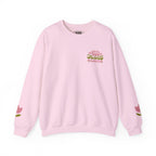 Faithful Citizens Apparel Co Women's Sweatshirt Faithful Over Fearful lettering Flower illustrations Isaiah 41:10 Light Pink