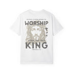 Faithful Citizens Apparel Co Men's T-shirt Worship the King Matthew 4:10 White