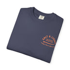 Faithful Citizens Apparel Men's T-shirt Salt and Light of the earth lettering Sun and wave Illustration navy