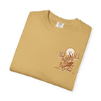 Faithful Citizens Apparel Co Women's T-shirt It is well with my soul lettering Bird illustration 2 Kings 4:26 Mustard