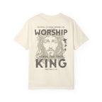 Faithful Citizens Apparel Co Men's T-shirt Worship the King Matthew 4:10 Ivory