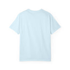 Faithful Citizens Apparel Co Women's T-shirt A heavenly companion Human and Dog shirt Dog with wings illustration James 1:17 Chambray