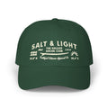 Faithful Citizens Apparel Co Unisex Classic Cotton Cap alt and Light Matthew 5:13-16 Wave and sun illustration Spruce
