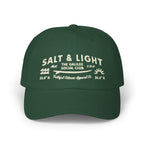 Faithful Citizens Apparel Co Unisex Classic Cotton Cap alt and Light Matthew 5:13-16 Wave and sun illustration Spruce