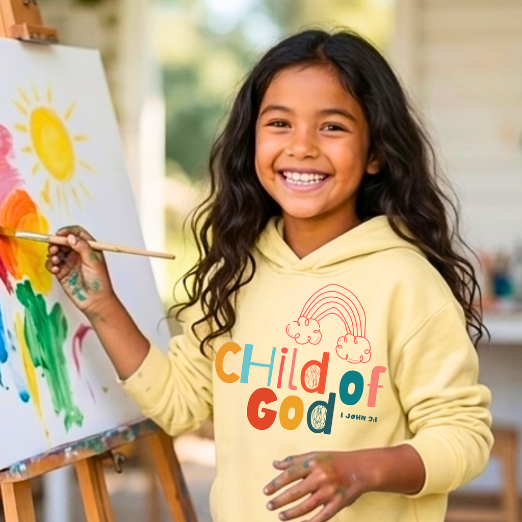 Child of God | 1 John 3:1 | Youth Hooded Sweatshirt
