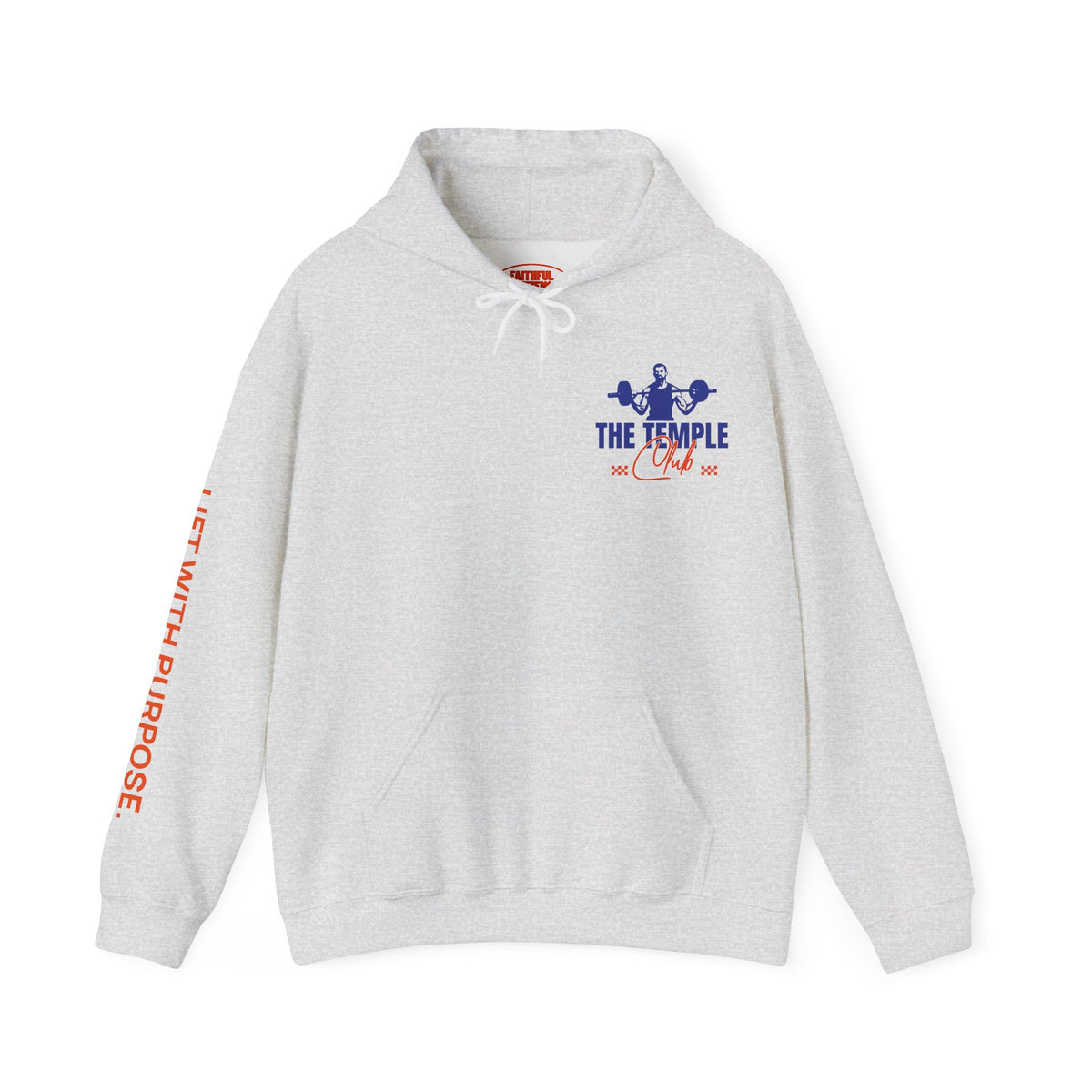 Faithful Citizens Apparel Co Men's Hoodie The Temple Club 1 Corinthians 6:19-20 Ash